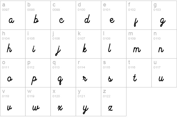 Magnolia Grande With Include Icons lowercase a-z preview