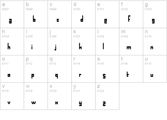 Mai Tai lowercase a-z preview