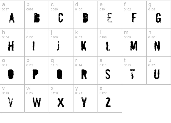 MailBomb lowercase a-z preview