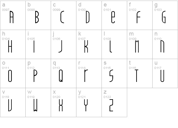mainstreet lowercase a-z preview