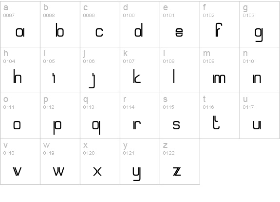 Mallary lowercase a-z preview