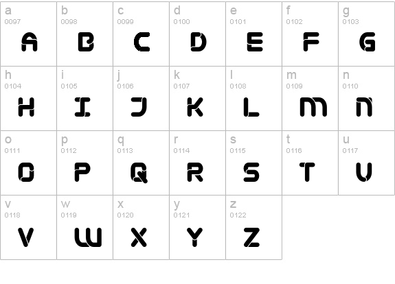 Mametosca 026 lowercase a-z preview