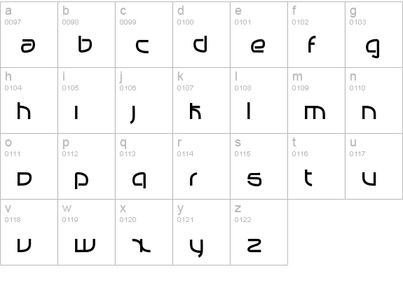 MANABU_ lowercase a-z preview