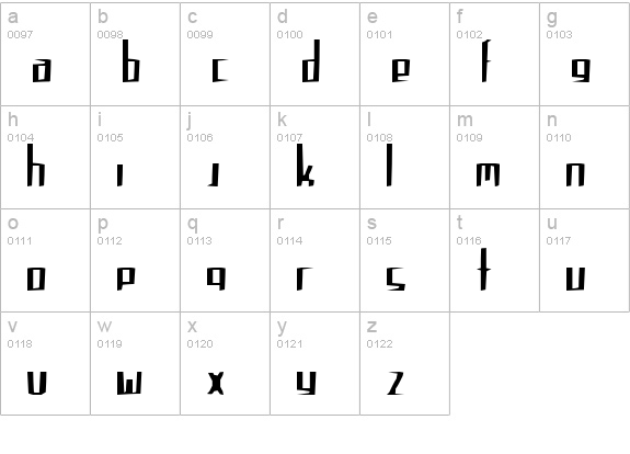 Mandible Mama lowercase a-z preview