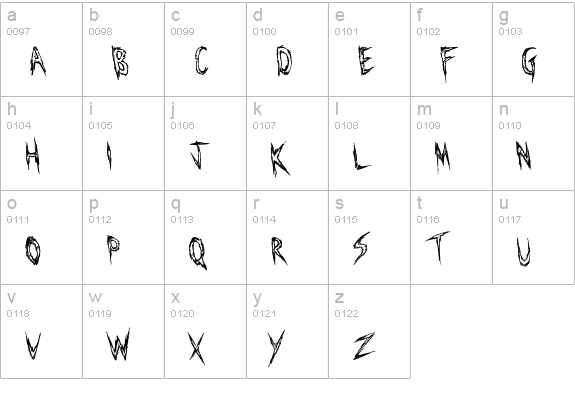 Manhunt lowercase a-z preview