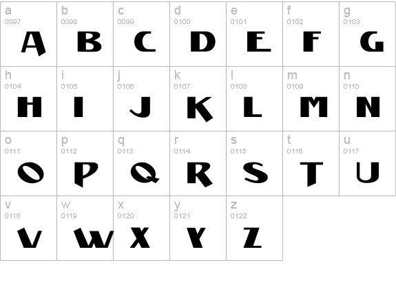 Manifest Niski lowercase a-z preview