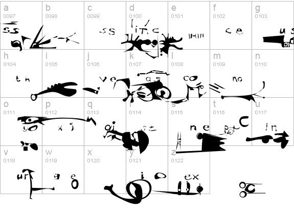 MANIFESTO-Regular lowercase a-z preview