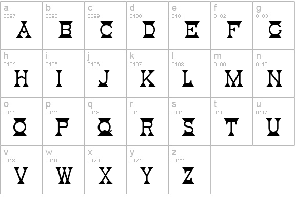 Mantel Regular lowercase a-z preview