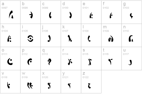 Mara Medium lowercase a-z preview