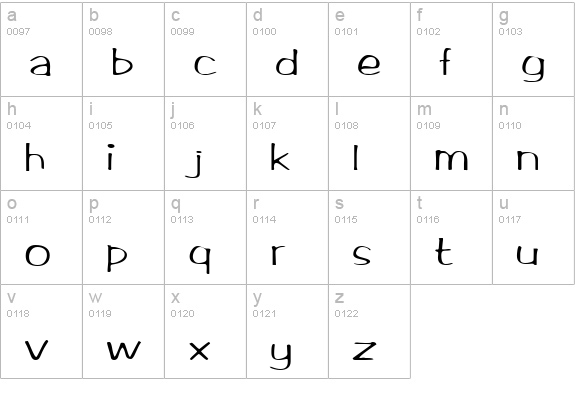 Marlo Normal lowercase a-z preview