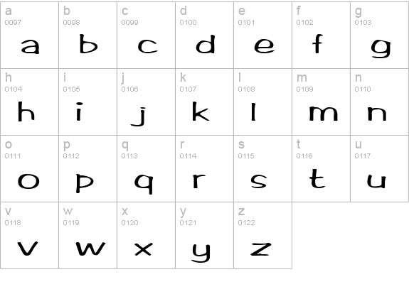 MarloExtended Bold lowercase a-z preview