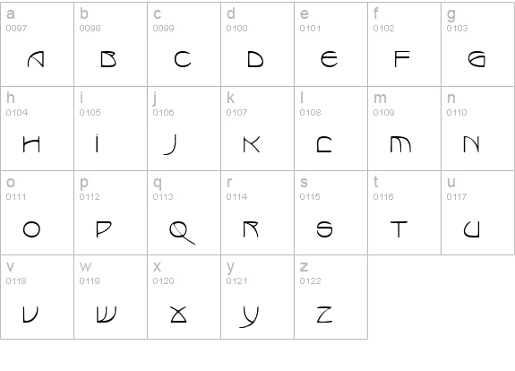 Marlowe lowercase a-z preview