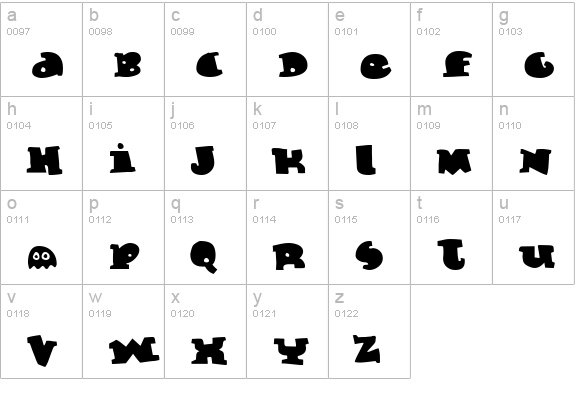 Marmelade Guys lowercase a-z preview