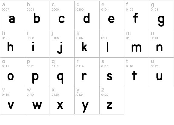 Marquee-ExtraLight lowercase a-z preview