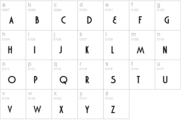 Marquisette BTN Bold lowercase a-z preview