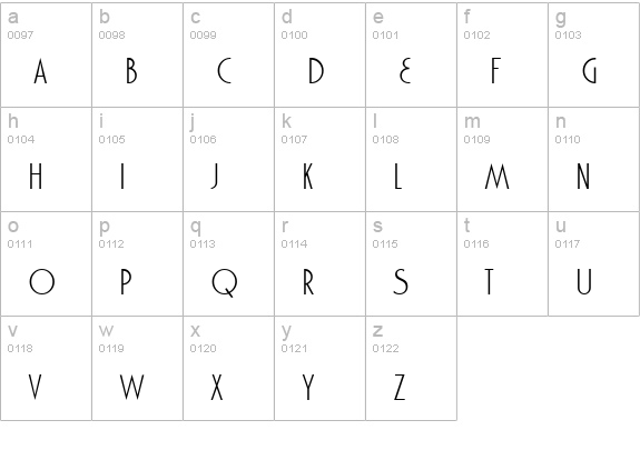 Marquisette BTN Light lowercase a-z preview