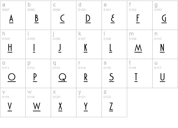 Marquisette BTN Lined lowercase a-z preview