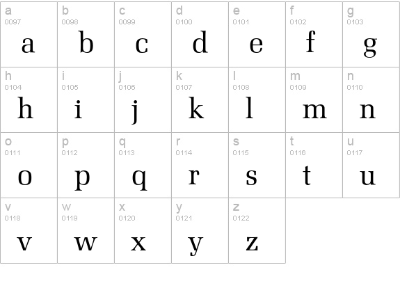Marseille-Regular lowercase a-z preview
