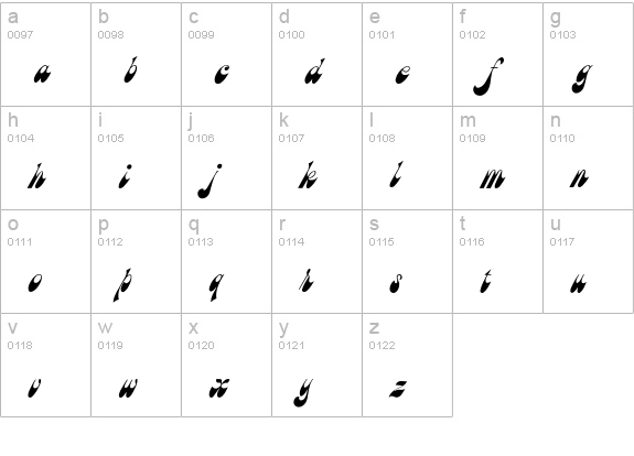Marsha lowercase a-z preview