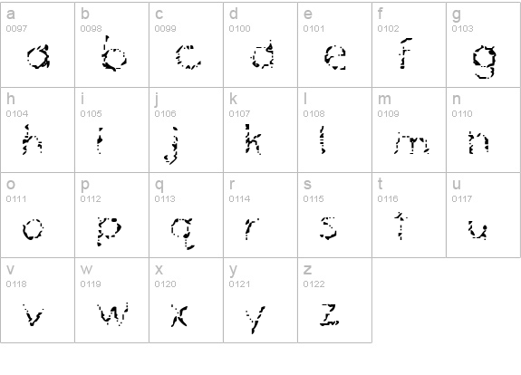 Mascara Mistake lowercase a-z preview