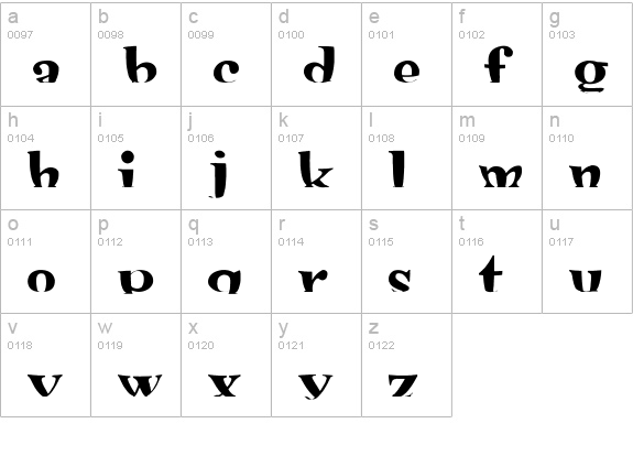 mashy Shona lowercase a-z preview