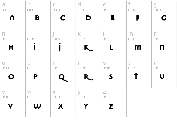 MasonSansSuper-Bold lowercase a-z preview