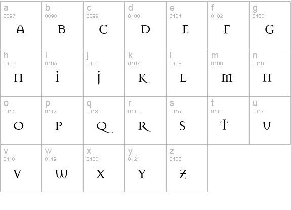 MasonSuper lowercase a-z preview