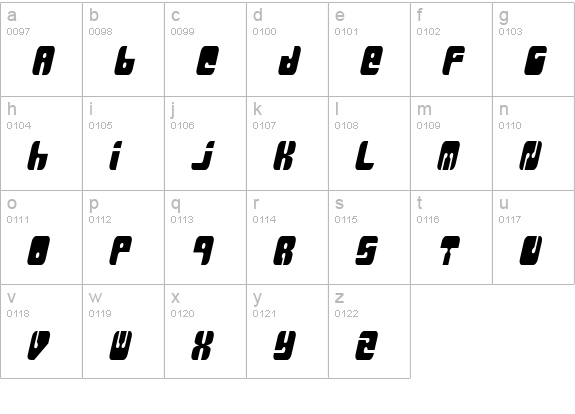 MassiveRetaliation lowercase a-z preview