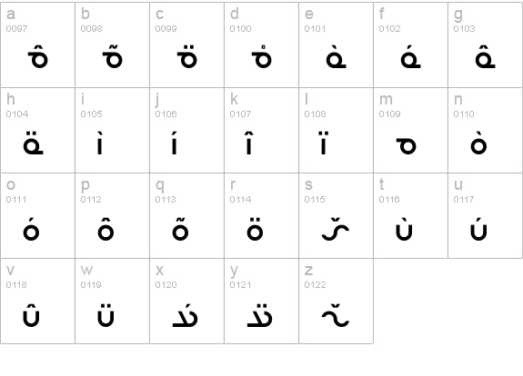 Masterdom lowercase a-z preview
