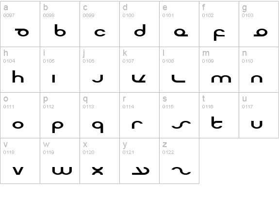 Masterdom Exp lowercase a-z preview