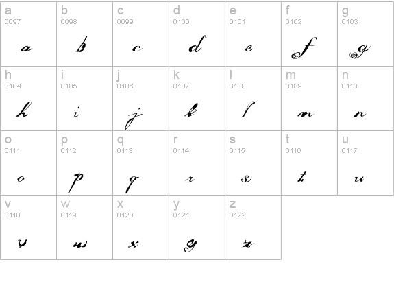 Masterpiece-Allegro lowercase a-z preview