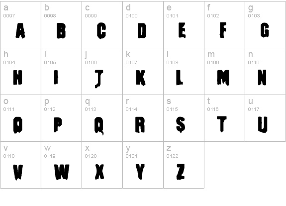 Masturbator Regular lowercase a-z preview