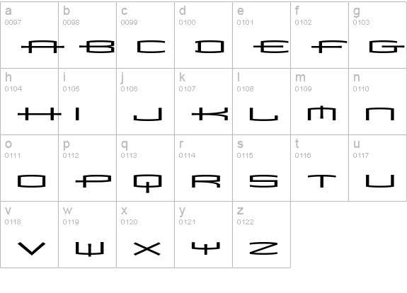 MataRegular lowercase a-z preview