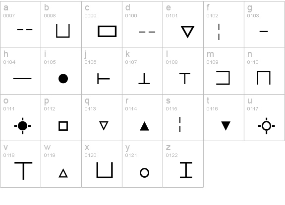 MathTechnicalP07 lowercase a-z preview