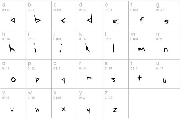 Matthews Regular lowercase a-z preview