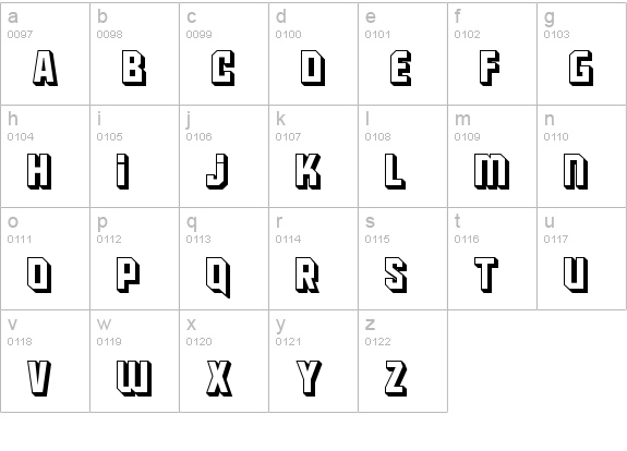 Maus lowercase a-z preview