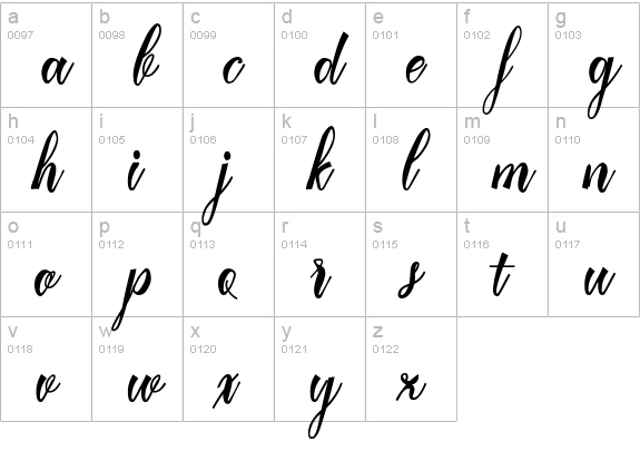 Mavblis Demo - Free For Persona lowercase a-z preview