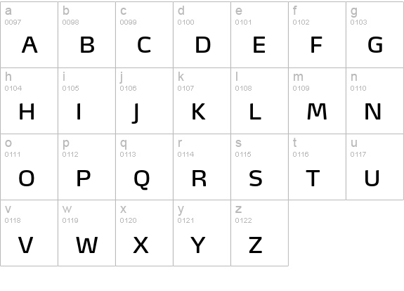 MaxTF-RegularSC lowercase a-z preview