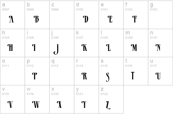 MazamaPlain lowercase a-z preview