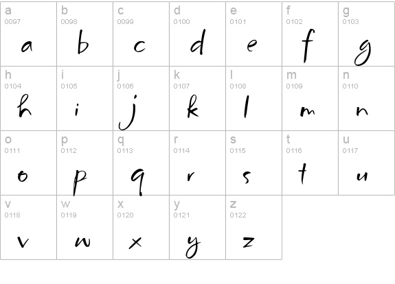 McBooHmk lowercase a-z preview