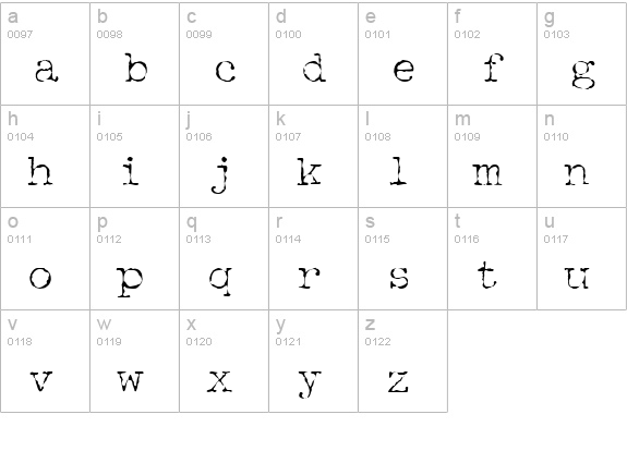 McGarey Regular lowercase a-z preview
