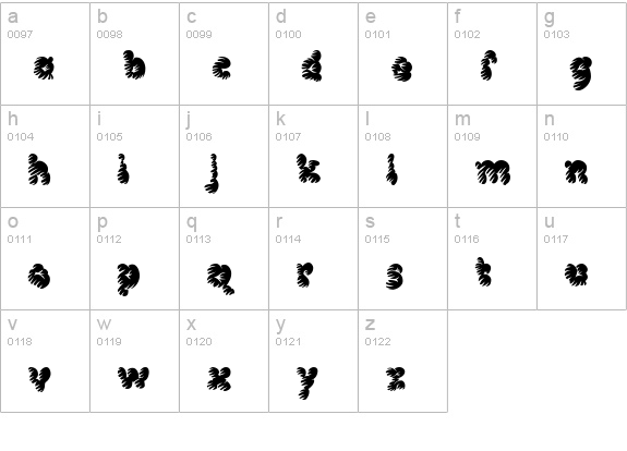 McKloud Misty lowercase a-z preview