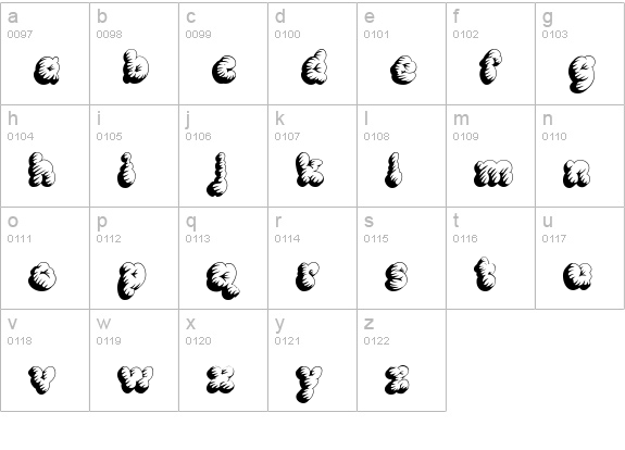 McKloud Tempest lowercase a-z preview