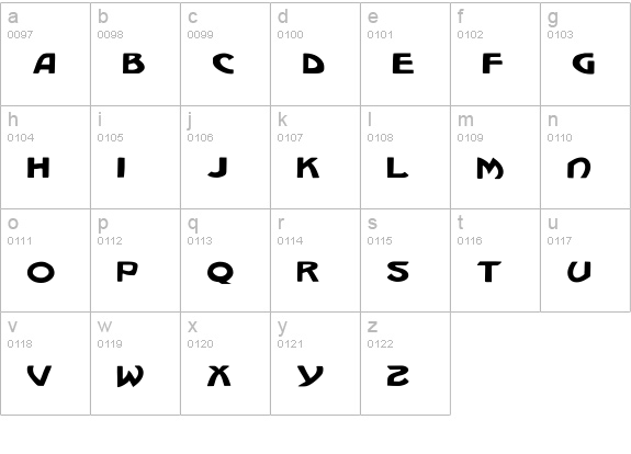 MCO NormalMachiav lowercase a-z preview