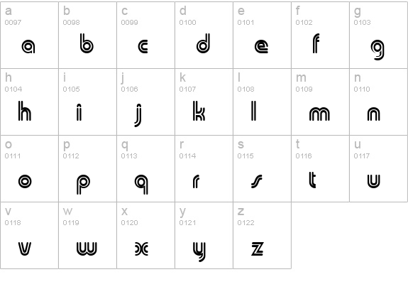 Medley lowercase a-z preview
