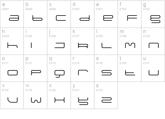 megathin lowercase a-z preview