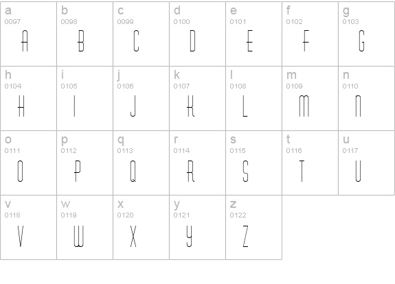 Melanin Regular lowercase a-z preview