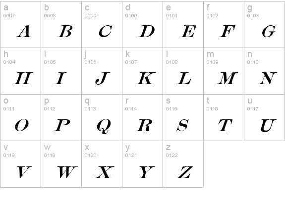 Mercantile Oblique HPLHS lowercase a-z preview