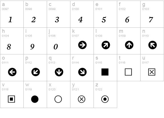 Mercury Numeric G2 Italic lowercase a-z preview
