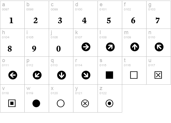 Mercury Numeric G3 Semibold lowercase a-z preview